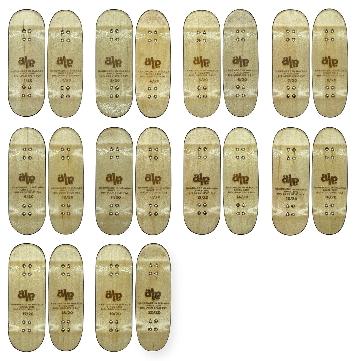 Figerboard de Madera ALP Split Ply - BIG LOGO